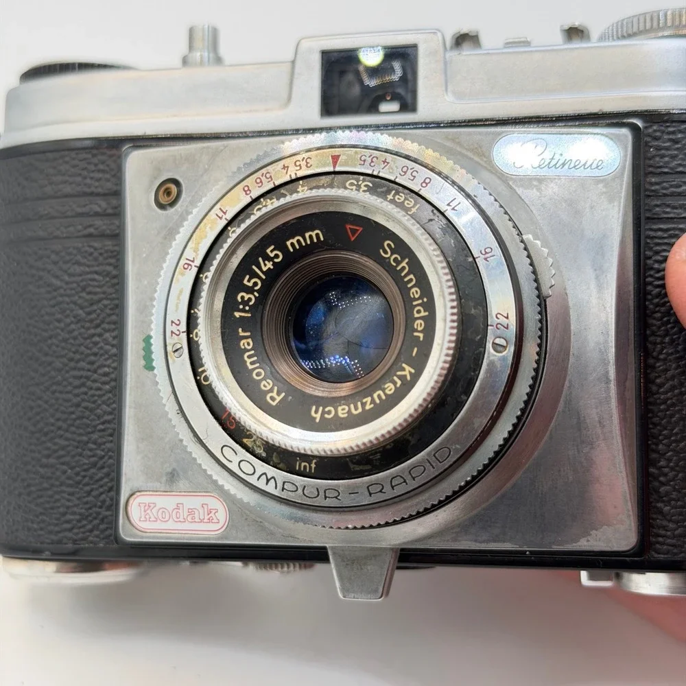 Kodak Retinette 35mm Film Camera Schneider-Kreuznach Reomar 45mm Lens Germany